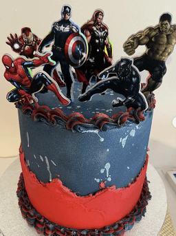 Avengers Theme Cake