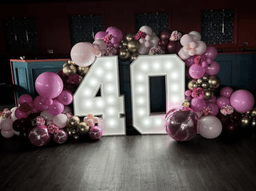 Pink 40th Birthday Display
